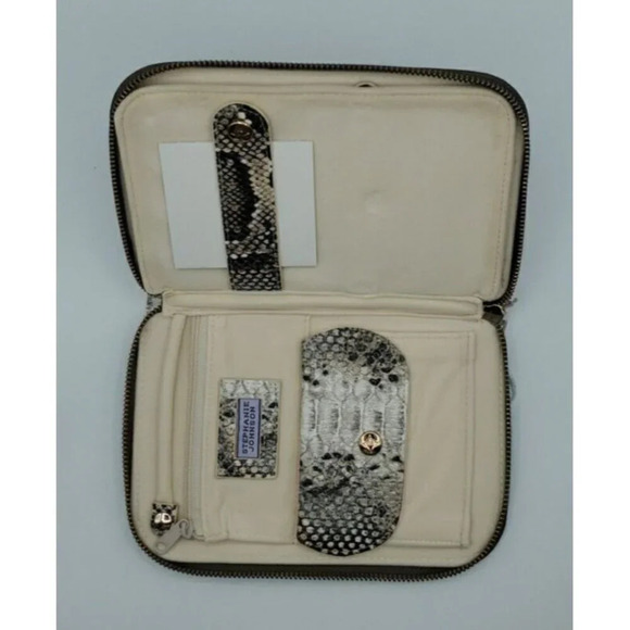 Stephanie Johnson Java Coffee Julianna Jewelry Case Make Up Bag NWT - Picture 7 of 7